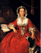 HOGARTH, William Portrait of Mary Edwards sf oil on canvas